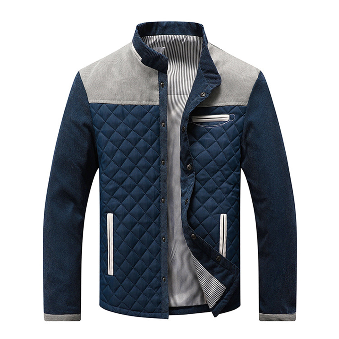 Herren Steppjacke Warm Mit Reißverschluss