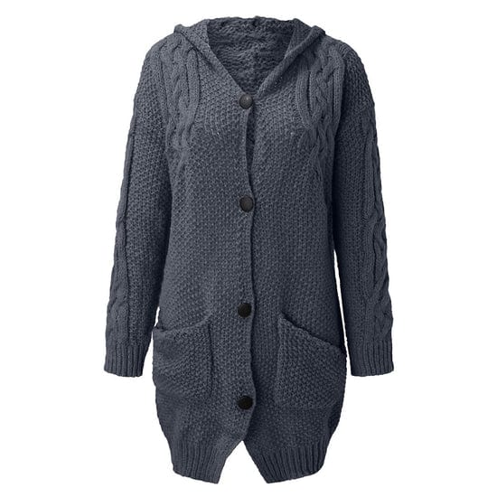 Kapuzenmantel Winter Warm Moderner Style - IdealeKleiden