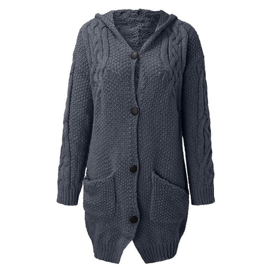 Kapuzenmantel Winter Warm Moderner Style - IdealeKleiden
