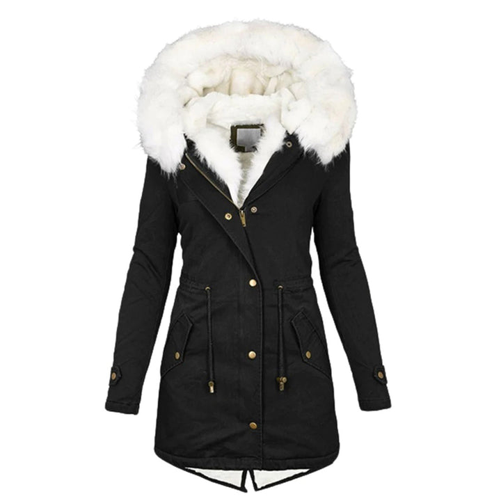 Eleganter Damen Wintermantel Luxus Futter