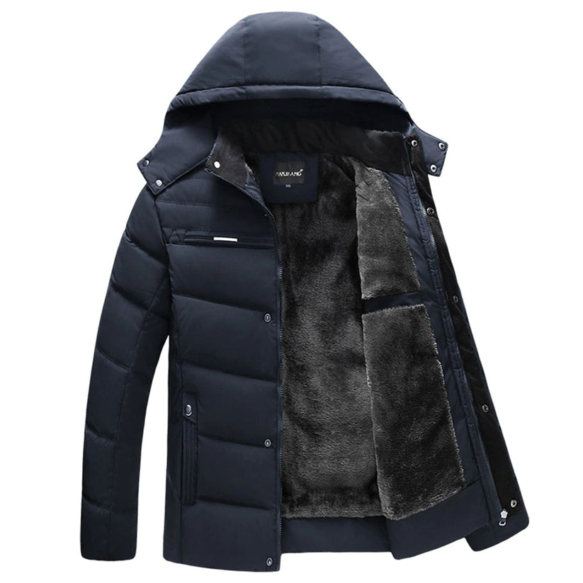 Herren Wintermantel Warm Verarbeitet