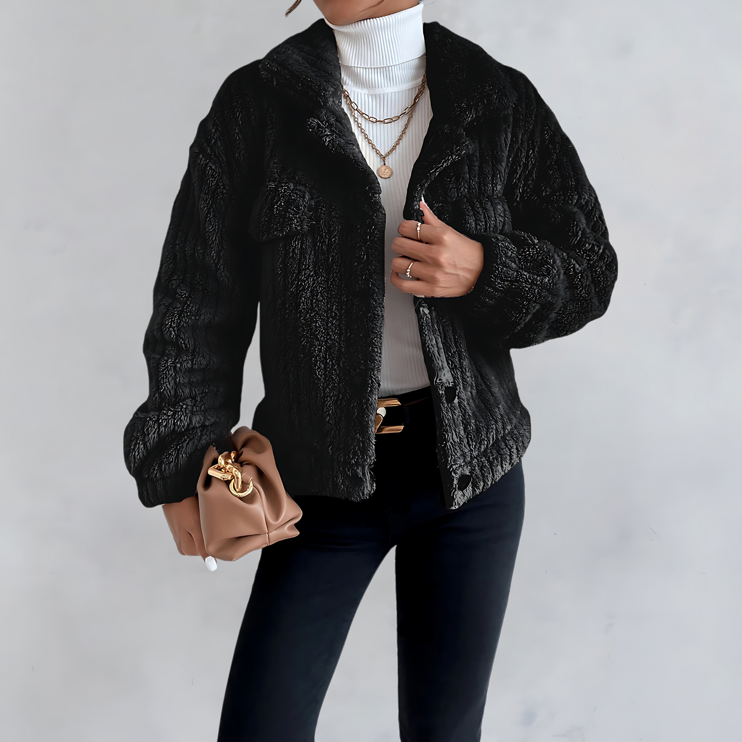 Weiche Teddyjacke Winterwarm und Gemütlich