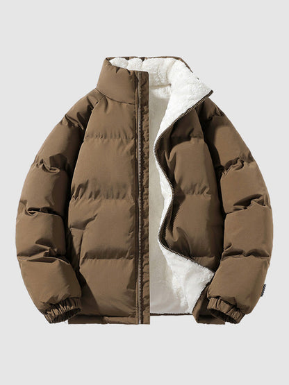Herren Winterjacke Warm Fleece Isoliert - IdealeKleiden