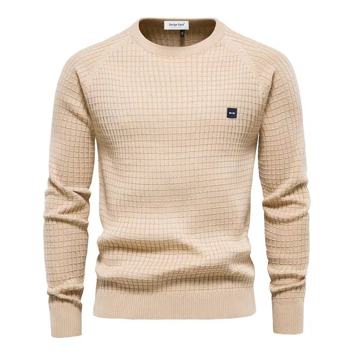Herren Pullover Langarm Rundhals