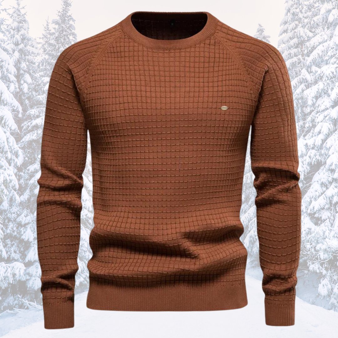 Herren Pullover Langarm Rundhals