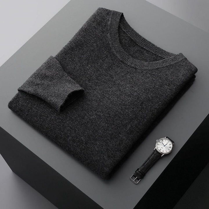 Herren Pullover Merinowolle Langarm Warm