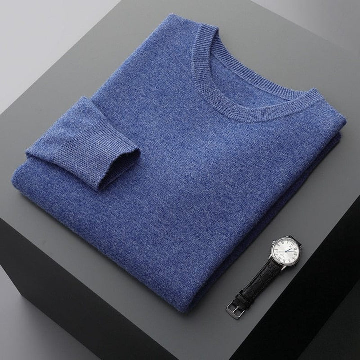 Herren Pullover Merinowolle Langarm Warm