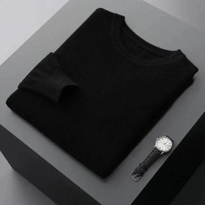 Herren Pullover Merinowolle Langarm Warm