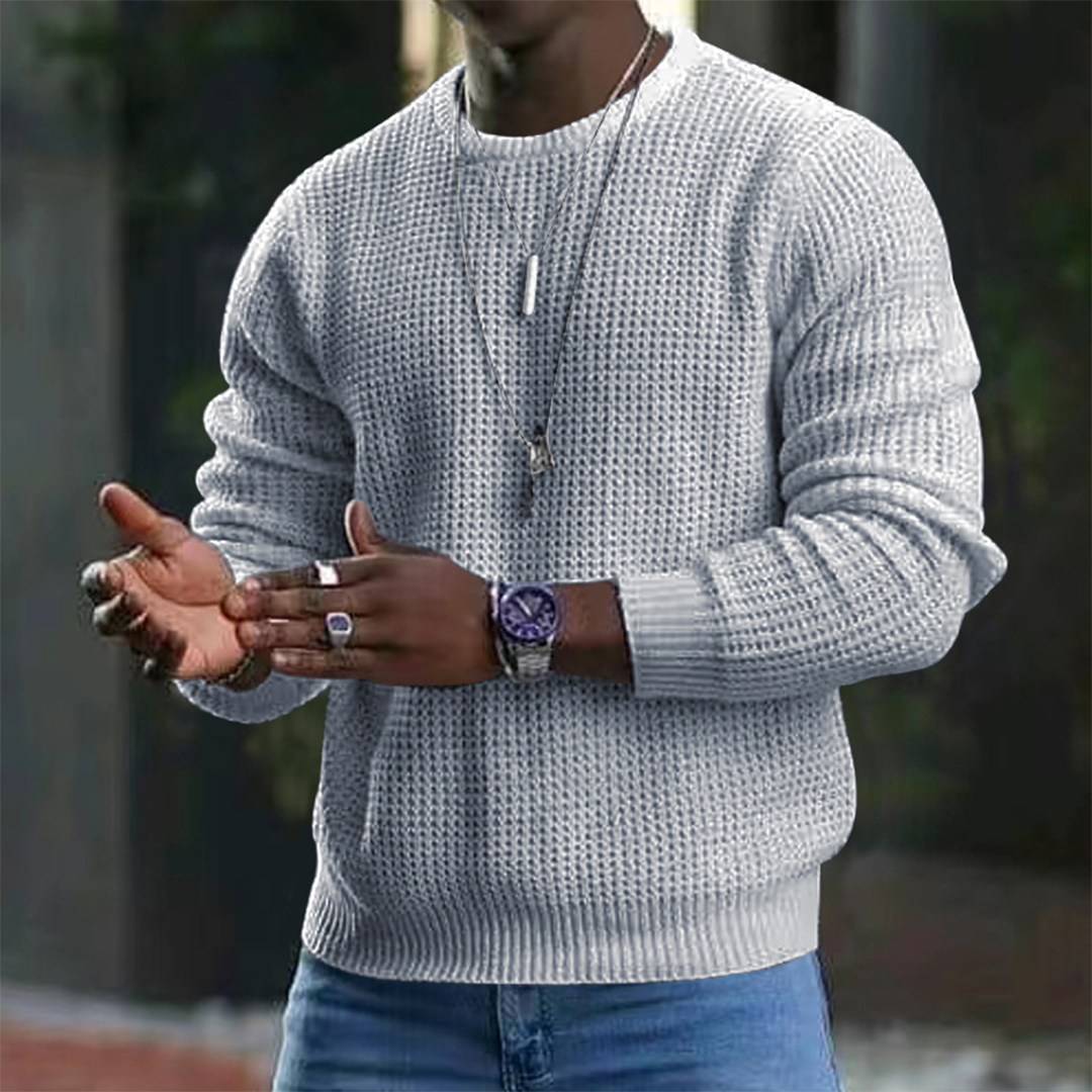 Herren Pullover Rundhals Langarm Warm