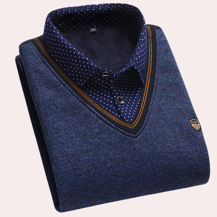 Herren Pullover Kragenstyle V-Ausschnitt - IdealeKleiden
