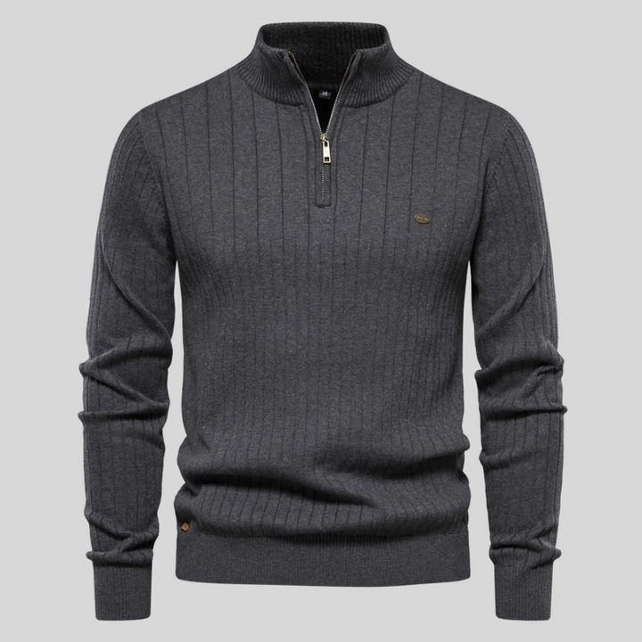 Herren Pullover Langarm Stehkragen Winter