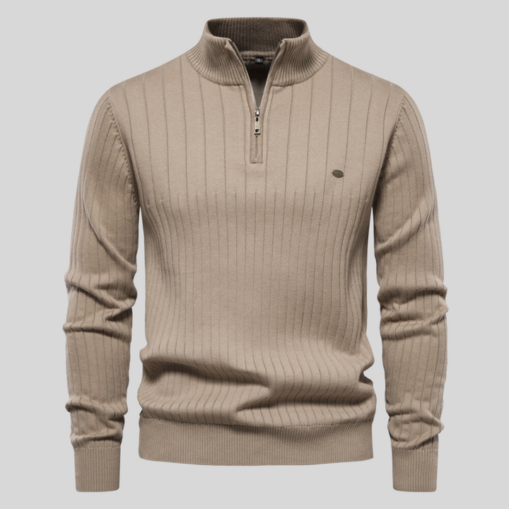 Herren Pullover Langarm Stehkragen Winter