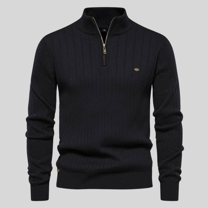 Herren Pullover Langarm Stehkragen Winter