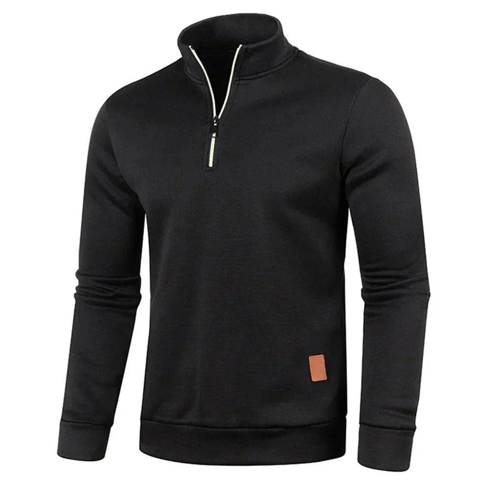 Herren Pullover Elastisch Kurzarm Sweatshirt