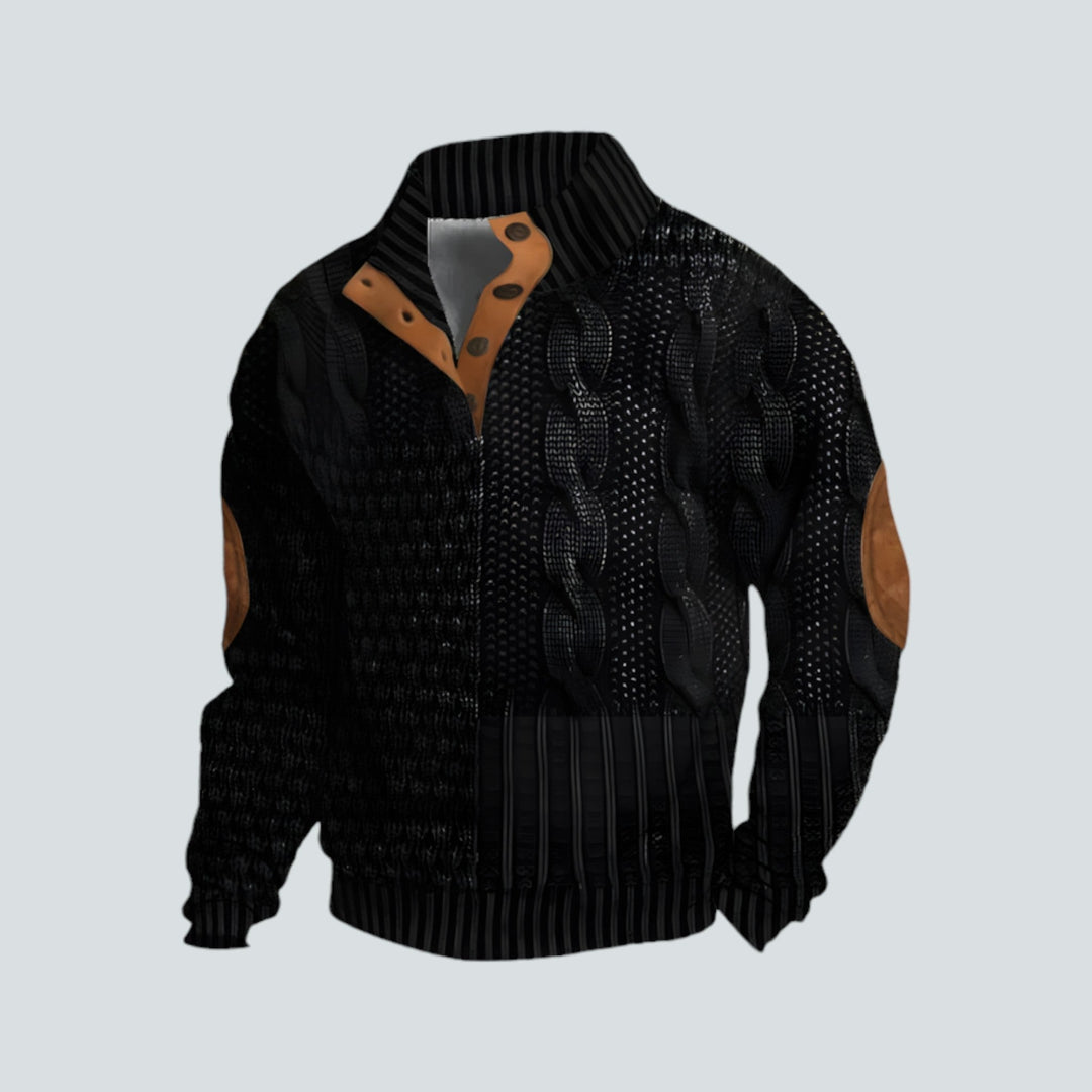 Herren Pullover Warm Bequem Lockere Passform