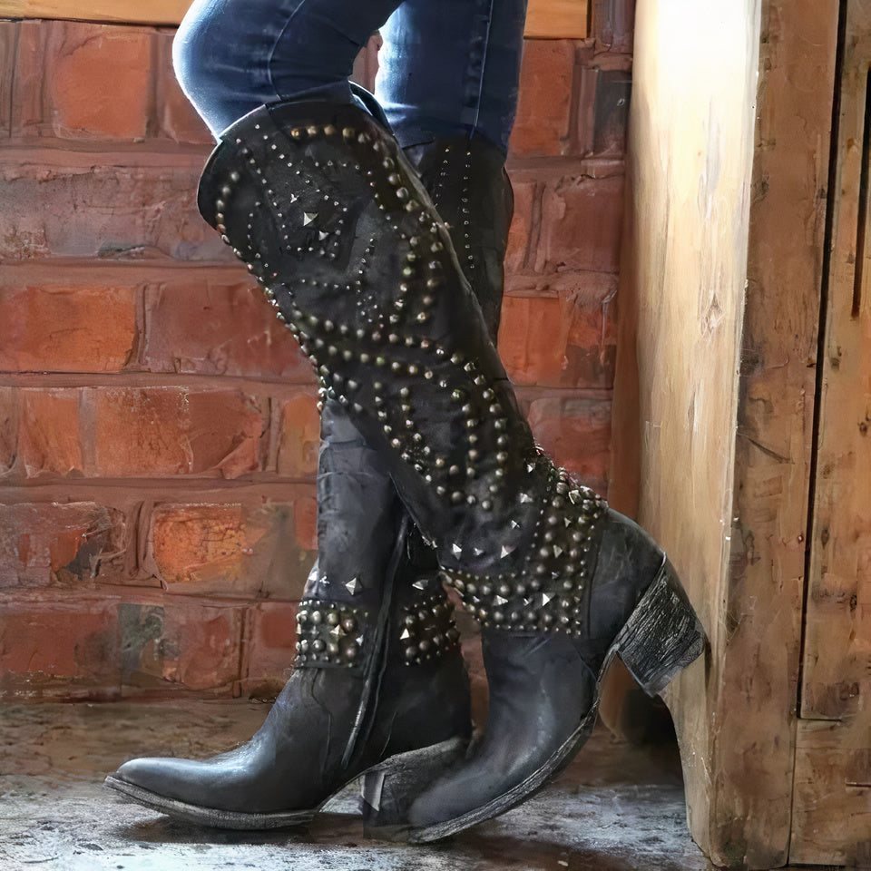 Stilvolle Stiefel Damen Hoch Absatz