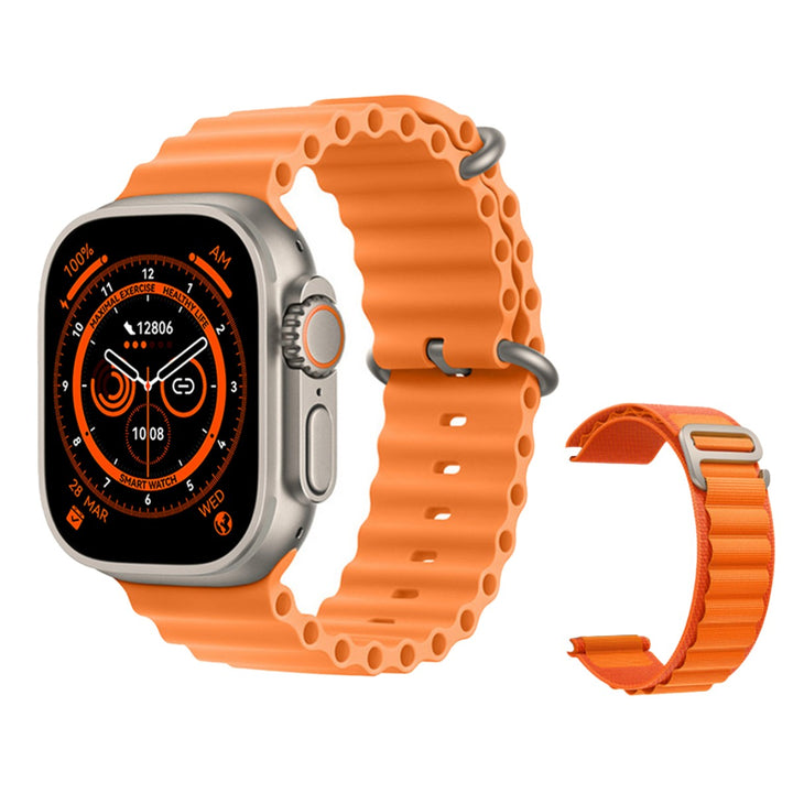 Smartwatch Serie 8 - Kompatibel mit iPhone &amp; Android - 2 Armbänder inkl.
