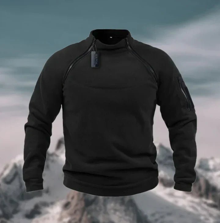 Herren Pullover Fleece Warm Winddicht