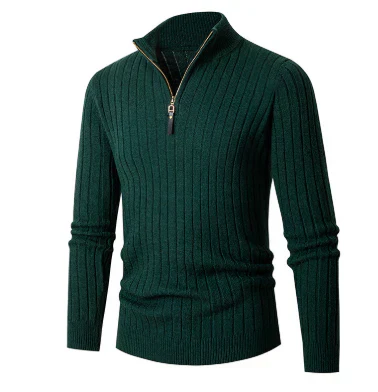 Herren Pullover Modern Halb-Reißverschluss