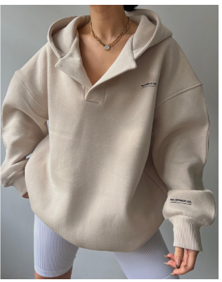 Damen Komfort Sweatshirt Kapuze Langarm