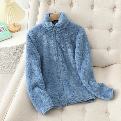 Damen Fleece Jacke Warm und Bequem