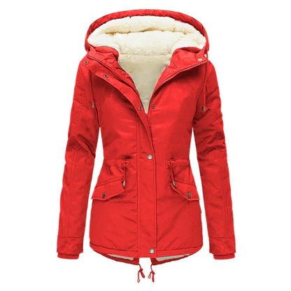 Stylische Winterjacke Gefüttert Warm
