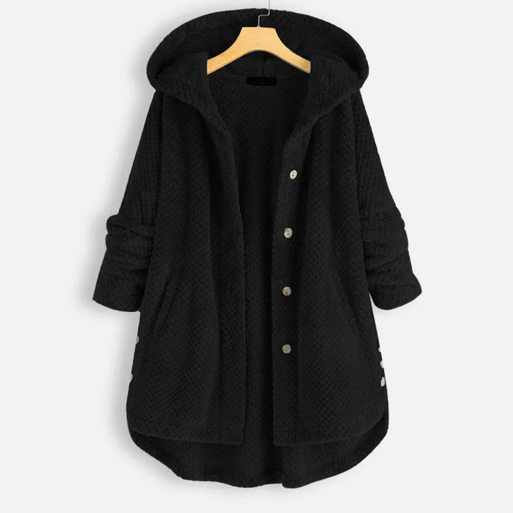 Große Damenjacke Kapuze Oversize Arabella