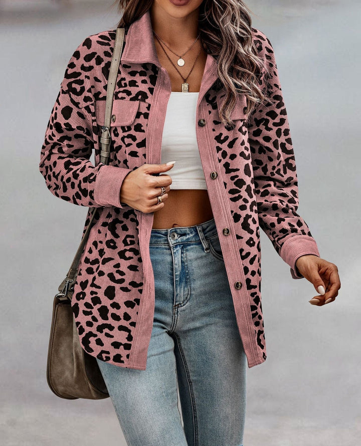 Damen Übergangsjacke Leoprint Stylish