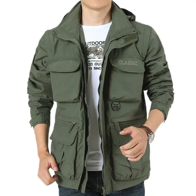 Herren Herbstjacke Wasserdicht Winddicht
