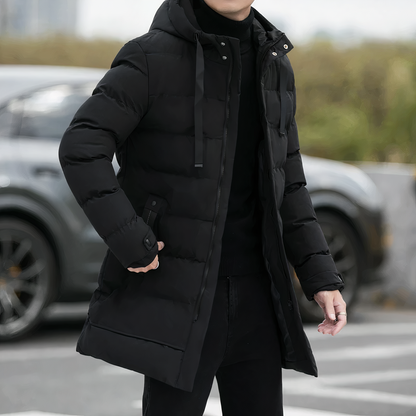 Herren Parka Warm Kapuze