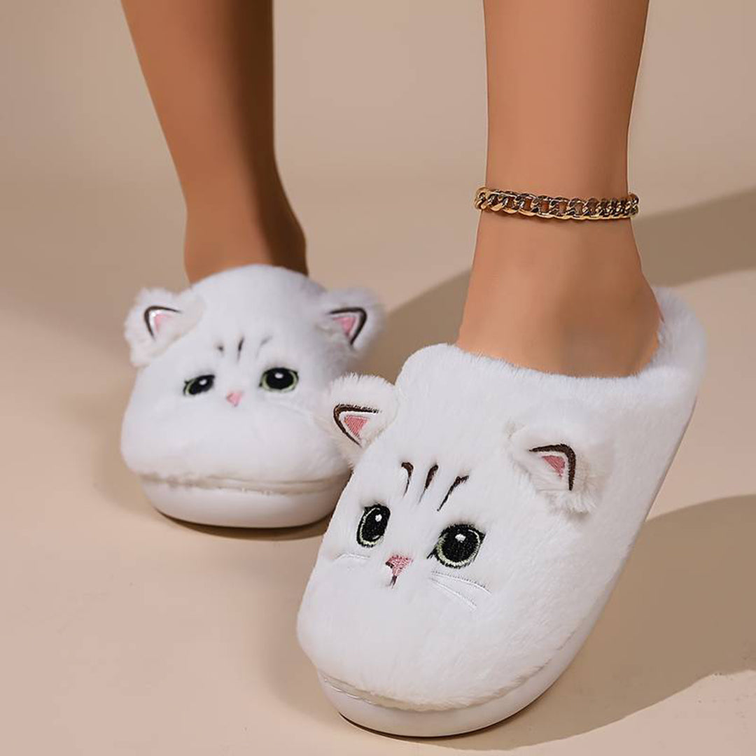 Weiche Katzen Pantoffeln für Damen - IdealeKleiden