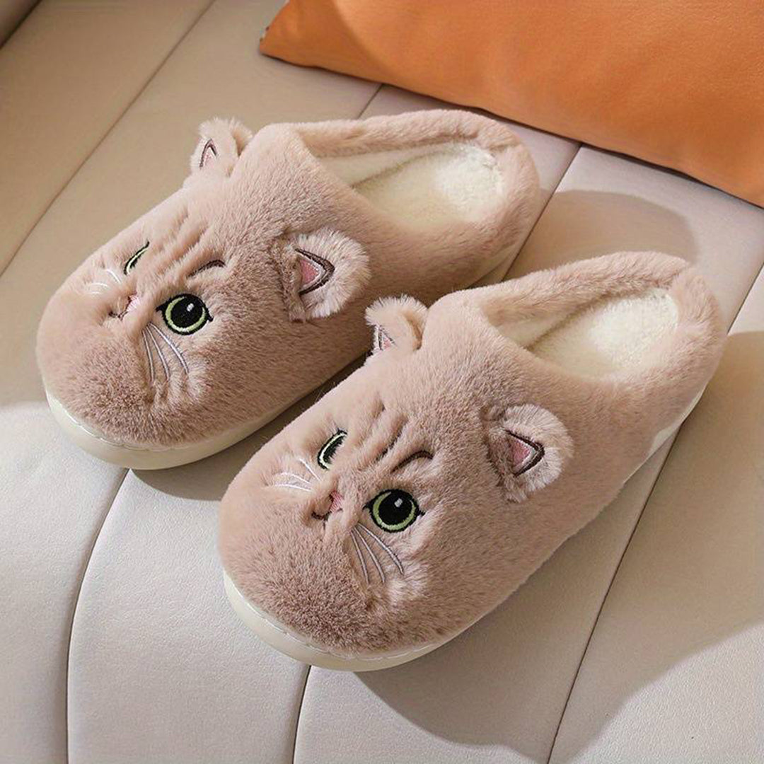 Weiche Katzen Pantoffeln für Damen