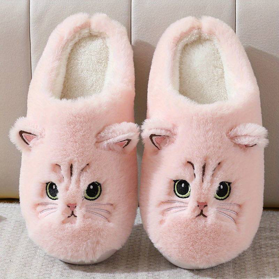 Weiche Katzen Pantoffeln für Damen
