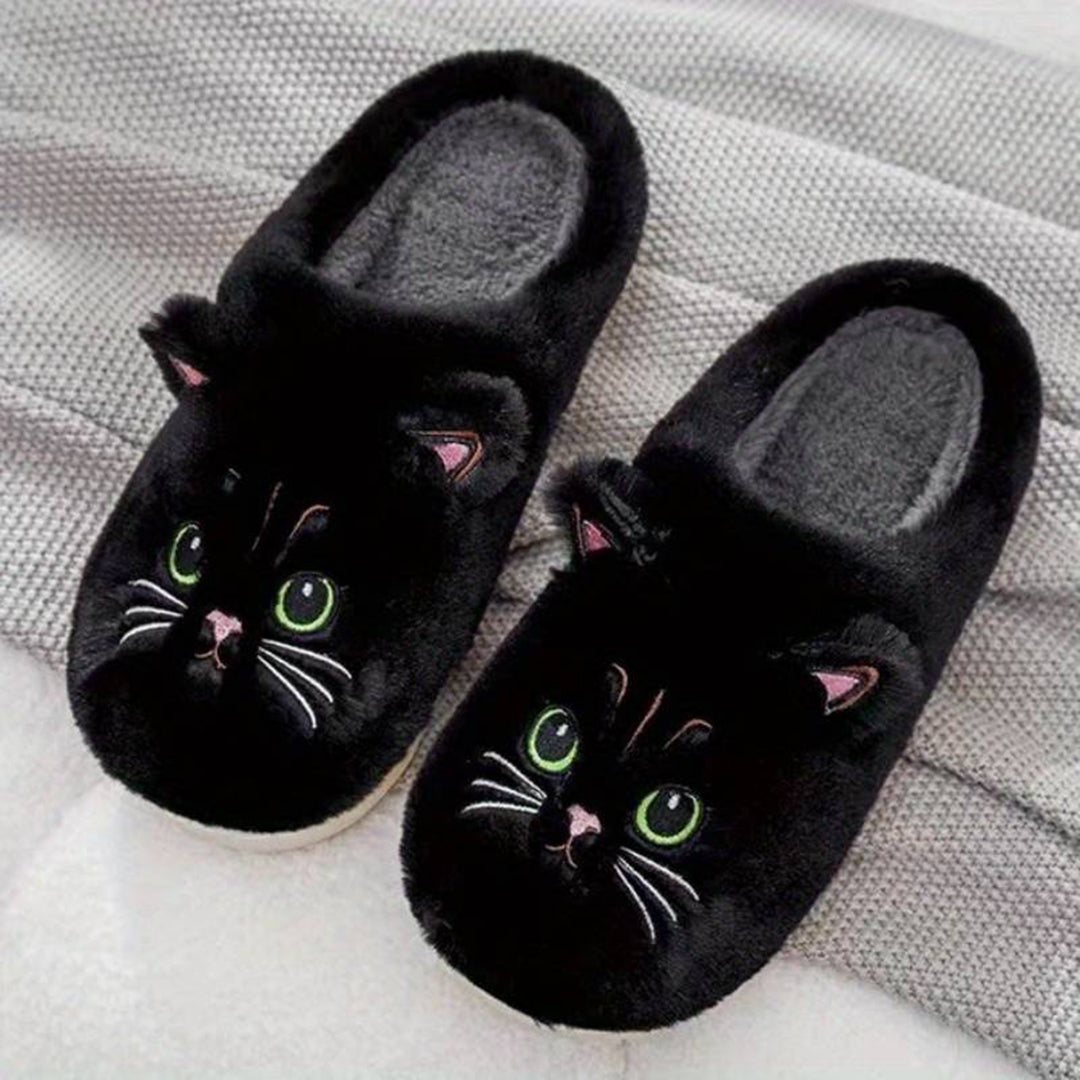 Weiche Katzen Pantoffeln für Damen