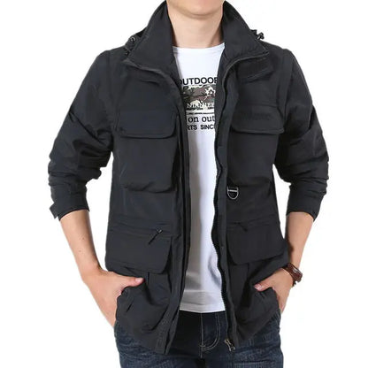 Herren Herbstjacke Wasserdicht Winddicht
