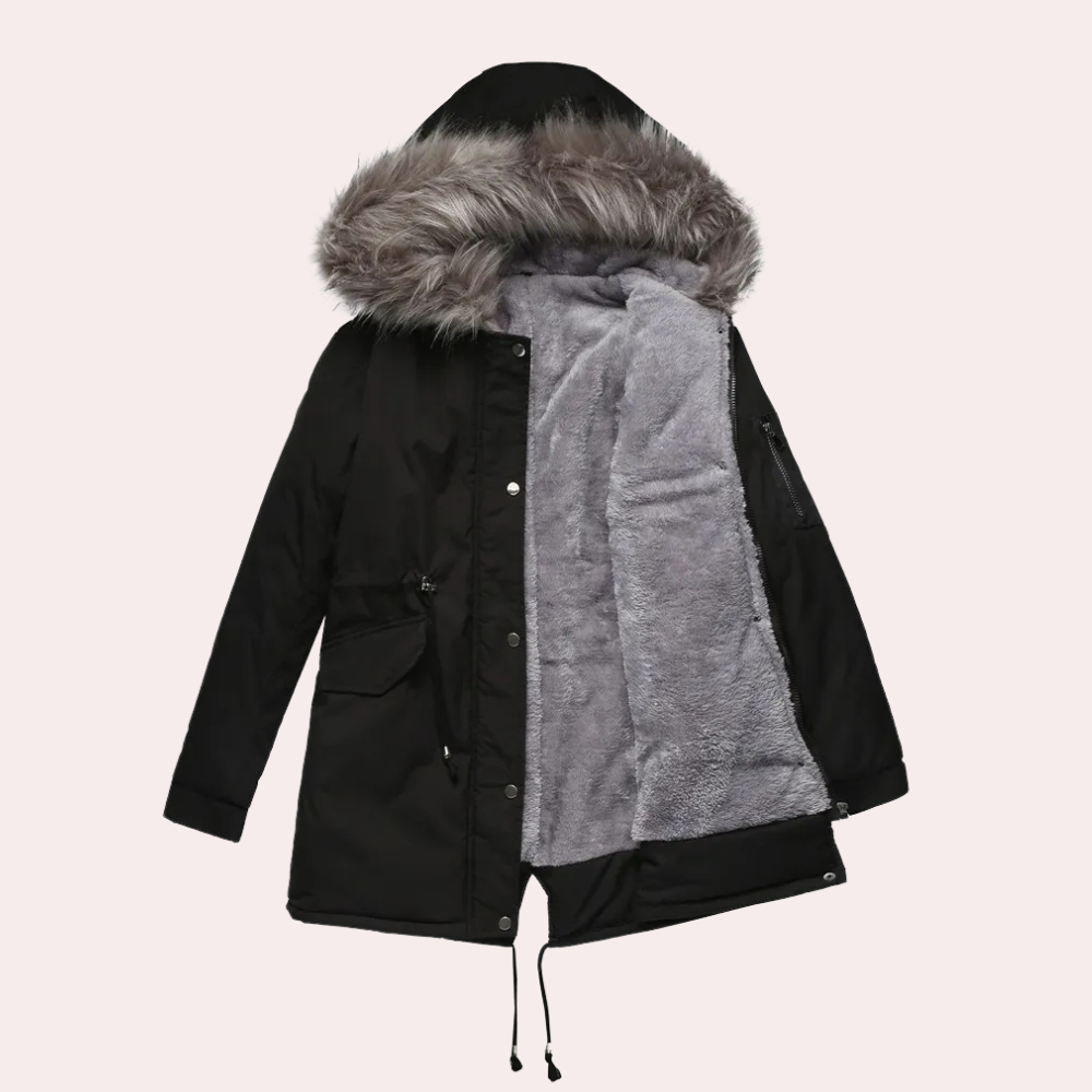Winterparka Damenjacke Kapuze Warm