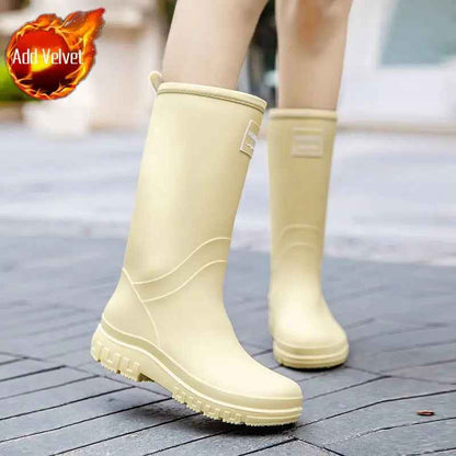Wasserfeste Damenstiefel Mid Calf Rutschfest