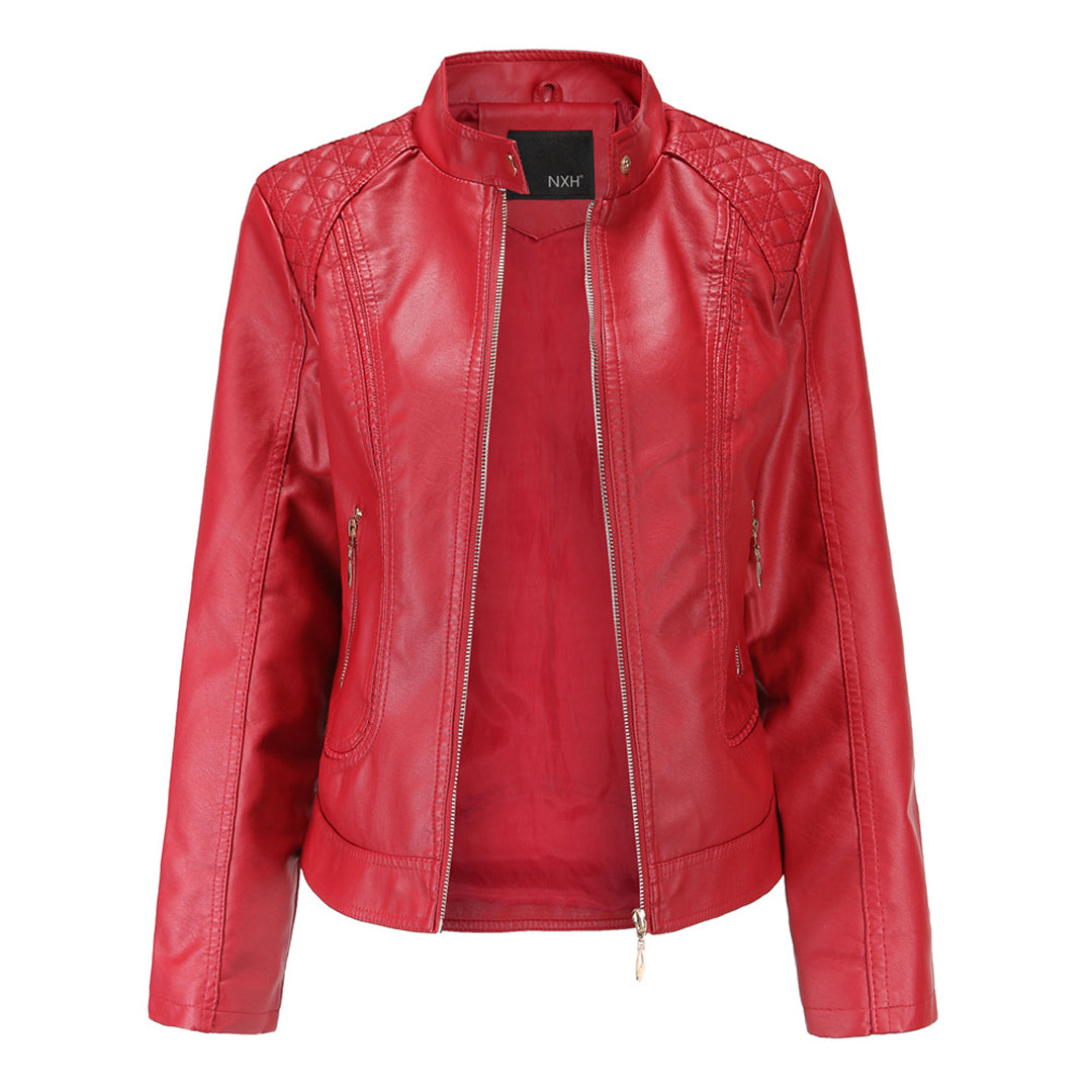 Lederjacke Herren Bikerjacke Herbst Stil
