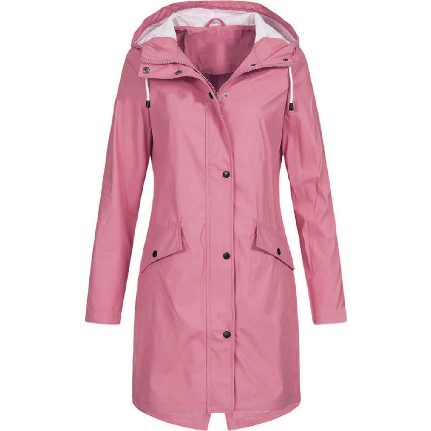 Wasserfester Damen Regenmantel Lang