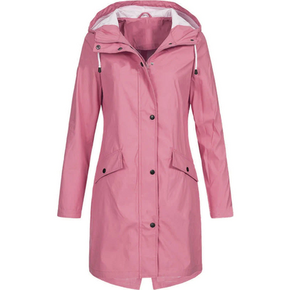 Wasserfester Damen Regenmantel Lang