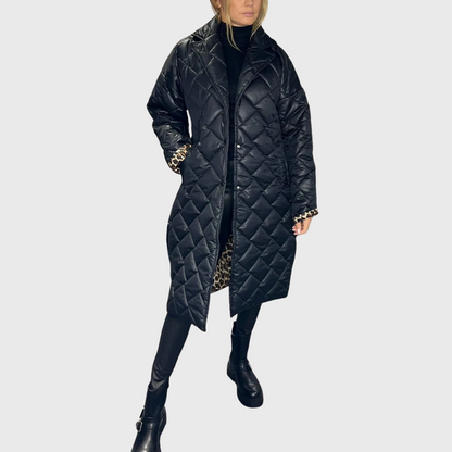 Damen Winterjacke Wendbar Gefüttert Warm - IdealeKleiden