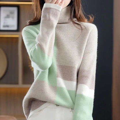 Stilvoller Bunt-Pullover Damen