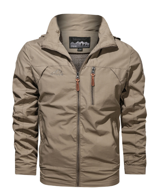 Wasserdichte Herrenjacke Kapuzenparka