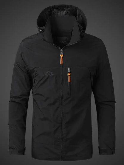 Wasserdichte Herrenjacke Kapuzenparka