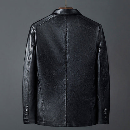 Elegante Lederjacke Klassisches Design - IdealeKleiden