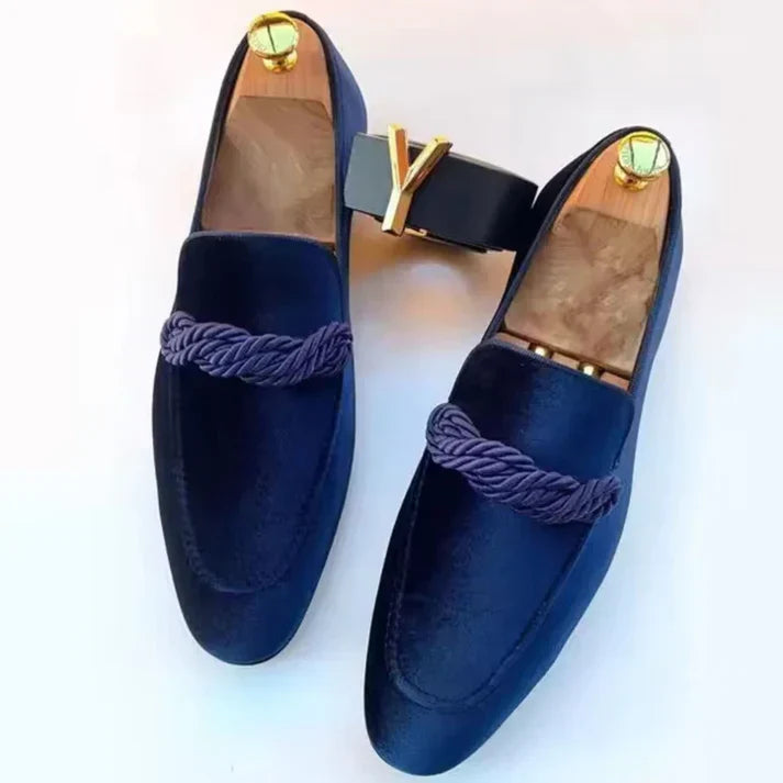 Herren Schuhe Loafer Elegant Geflochtene Details