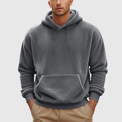 Kai - Fleece Sweatjacke Mit Känguru-Tasche - IdealeKleiden