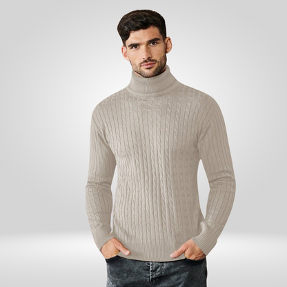 Herren Rollkragenpullover Warm Stricken