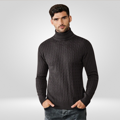 Herren Rollkragenpullover Warm Stricken - IdealeKleiden