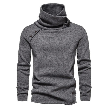 Herren Rollkragenpullover Langarm Warm - IdealeKleiden